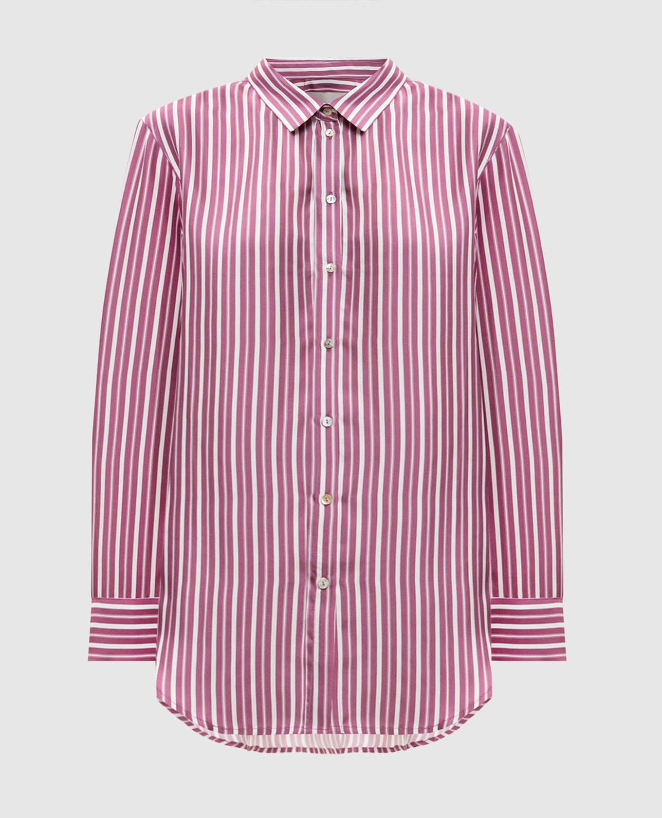 

Pink London striped silk blouse Asceno