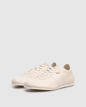Ami Paris Beige leather sneakers USN503AL0129