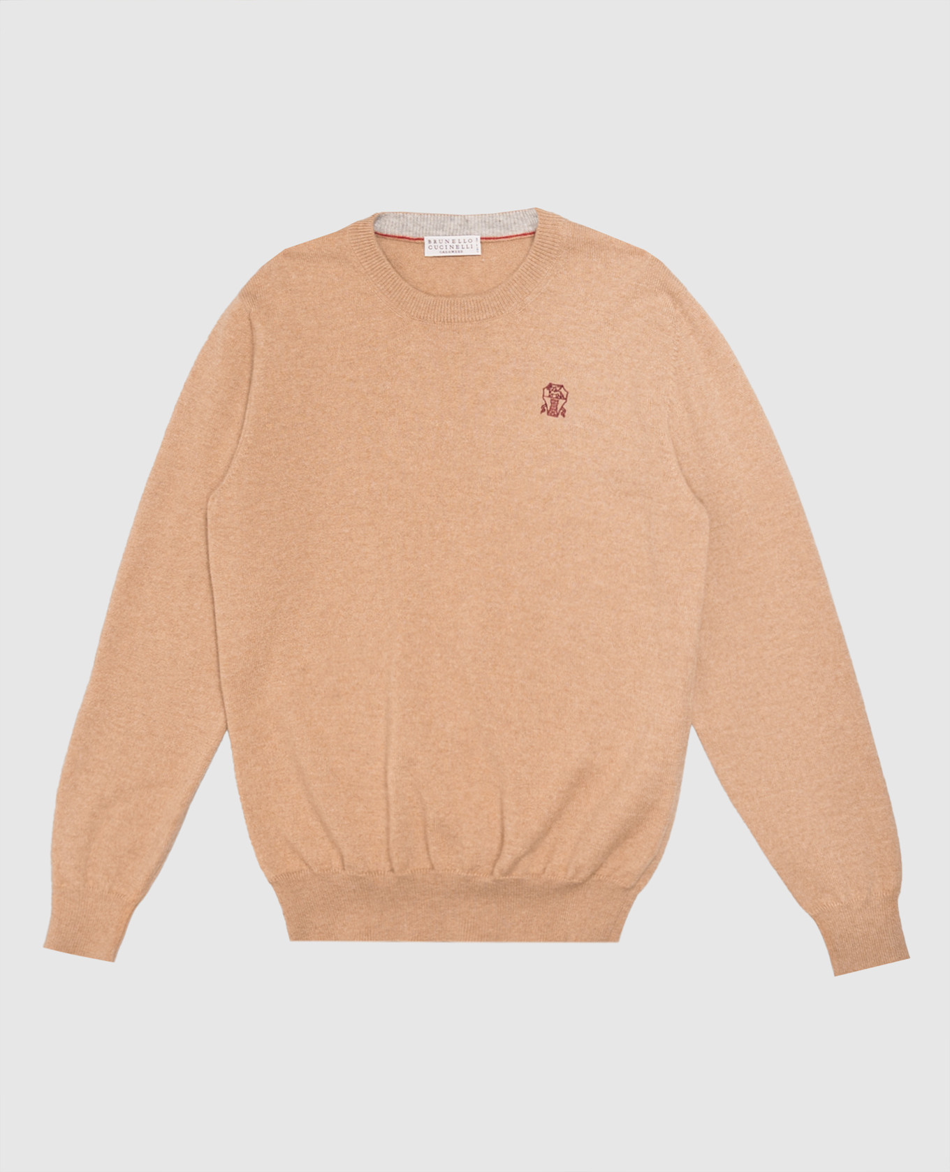 Children's brown cashmere jumper