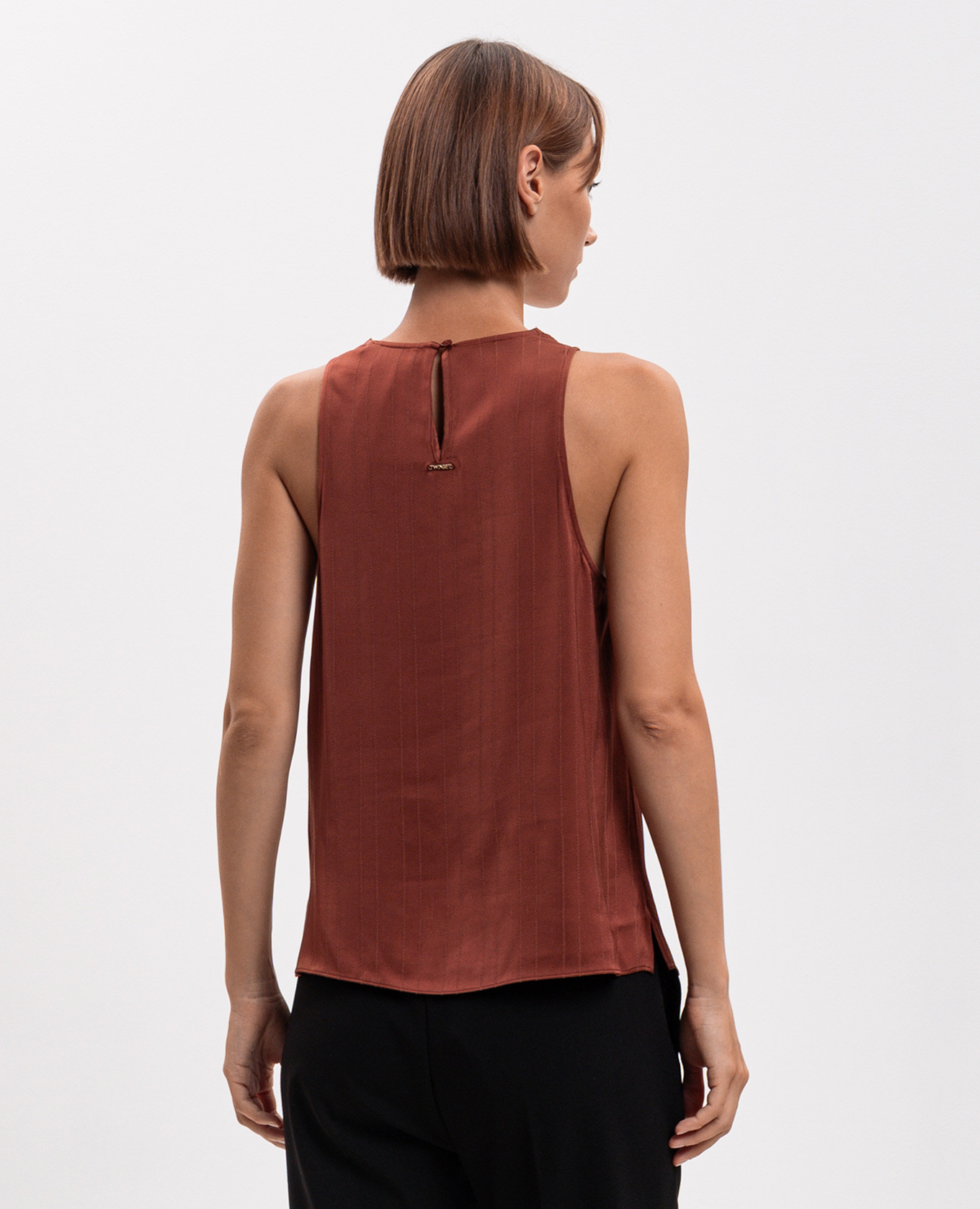 Brown top with lace Twinset 4