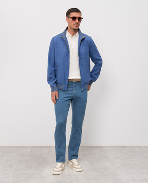 Castangia dal 1850 Blue jeans with logo patch GDPCA202S26
