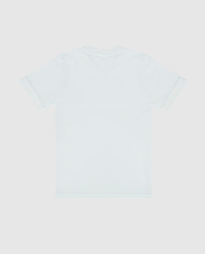 Stone Island Children's blue T-shirt with logo patch L1S162100002S00471012