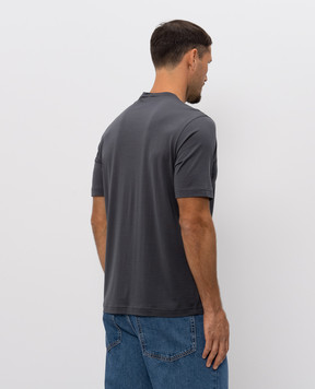 Stefan Brandt Gray silk T-shirt ELISECO