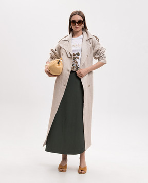 Max Mara Beige linen trench coat MXSPEDAGGI MXSPEDAGGI