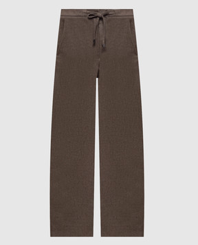 Max Mara Brown FLORIA wool trousers SMMFLORIA
