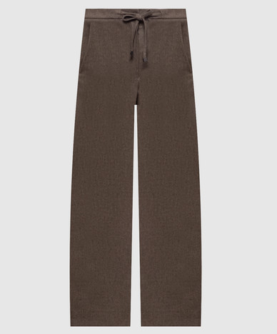 Pantalones de lana marrón FLORIA