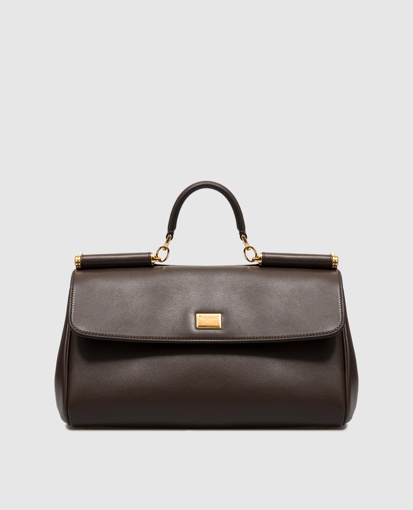 My Sicily brown leather satchel bag