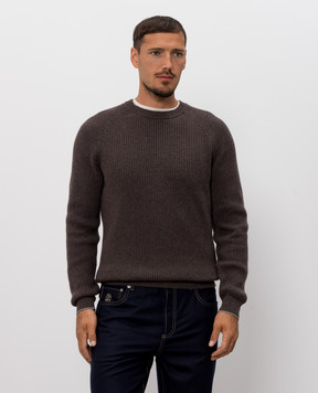 Brunello Cucinelli Brown cashmere sweater M2274100