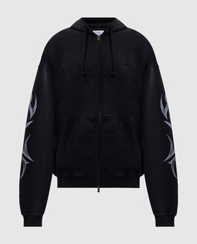 Vetements Black sports jacket with print MH27ZU154B