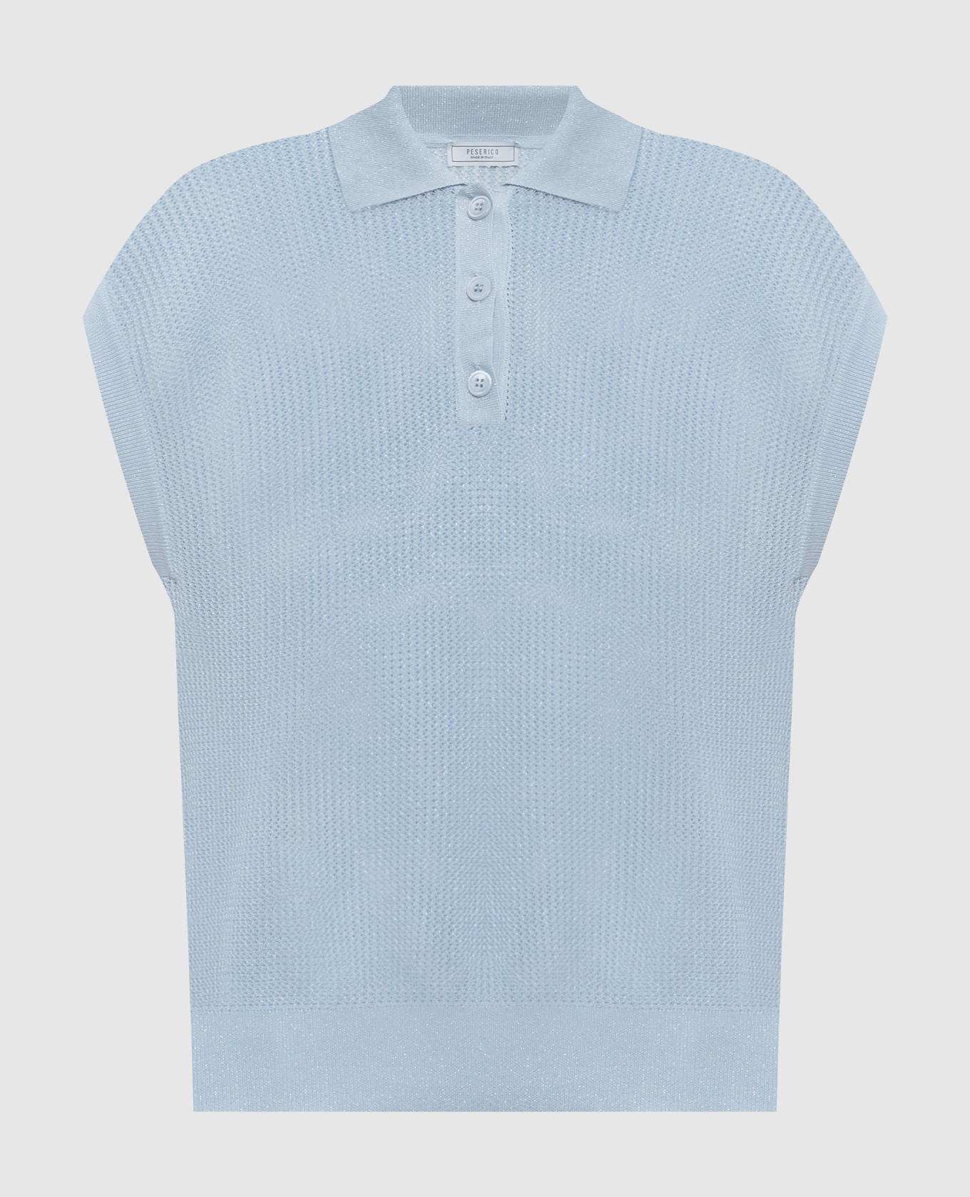 

Blue vest with lurex Peserico, Light blue