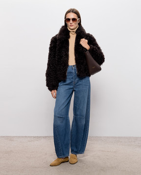 Babe Pay Pls Brown fur coat 2544TIGRADO