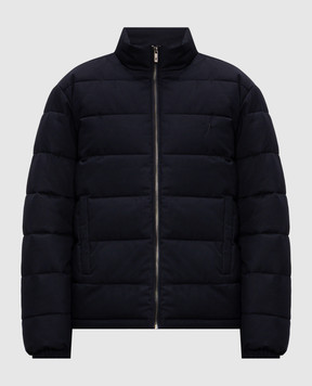 Trussardi Blue jacket with embroidered emblem 8006M000032NMO812N18