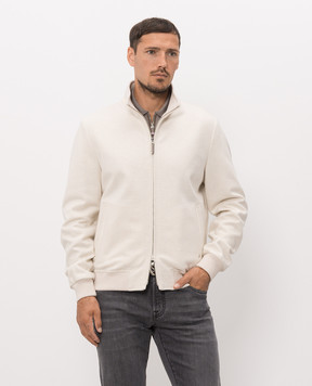 Stefano Ricci Ivory cashmere jacket MDJ63003105428