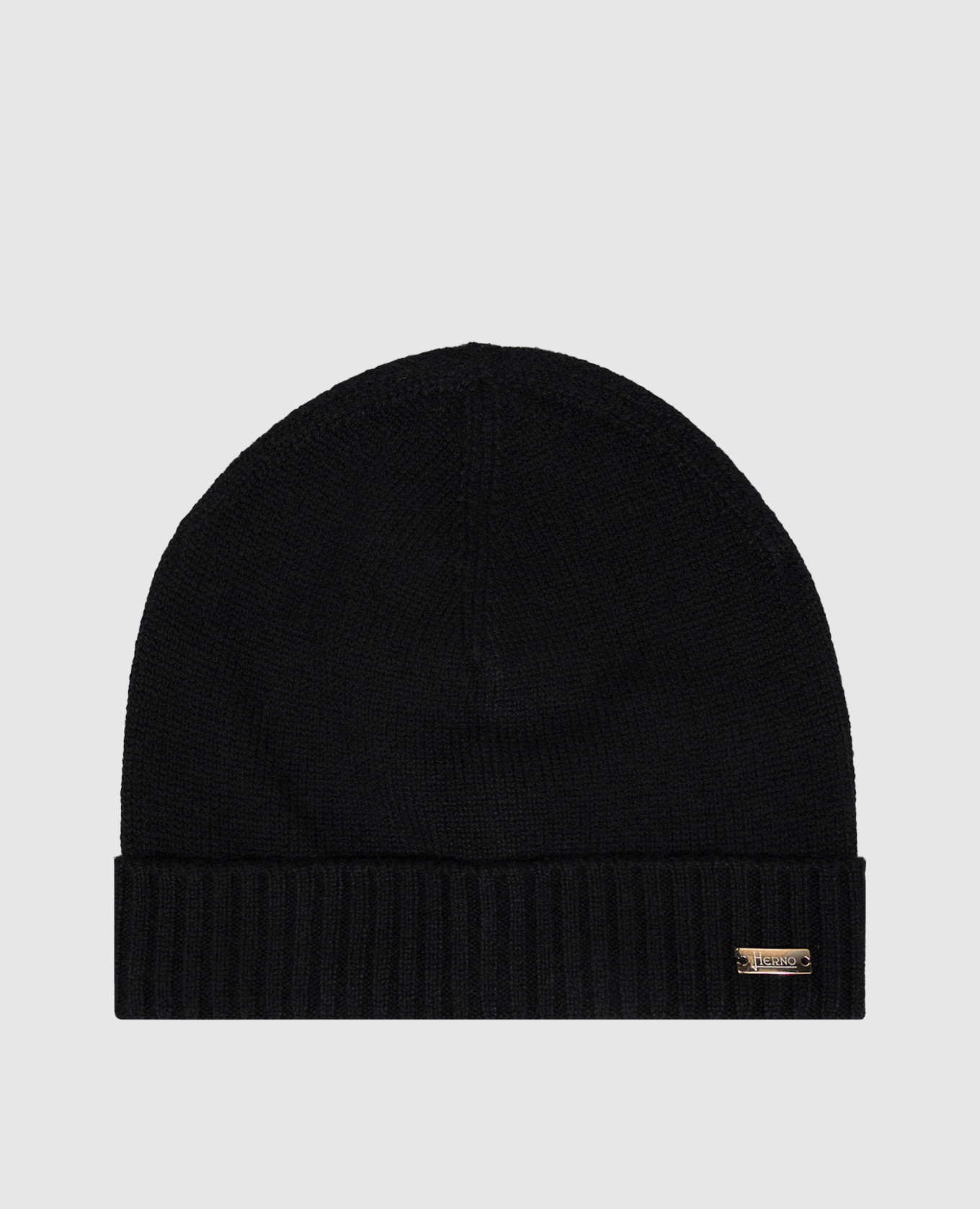 Black cashmere hat