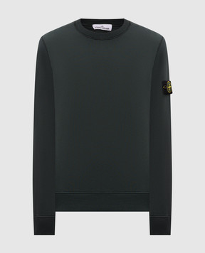 Stone Island Green sweatshirt with logo patch L2S156100060S0051