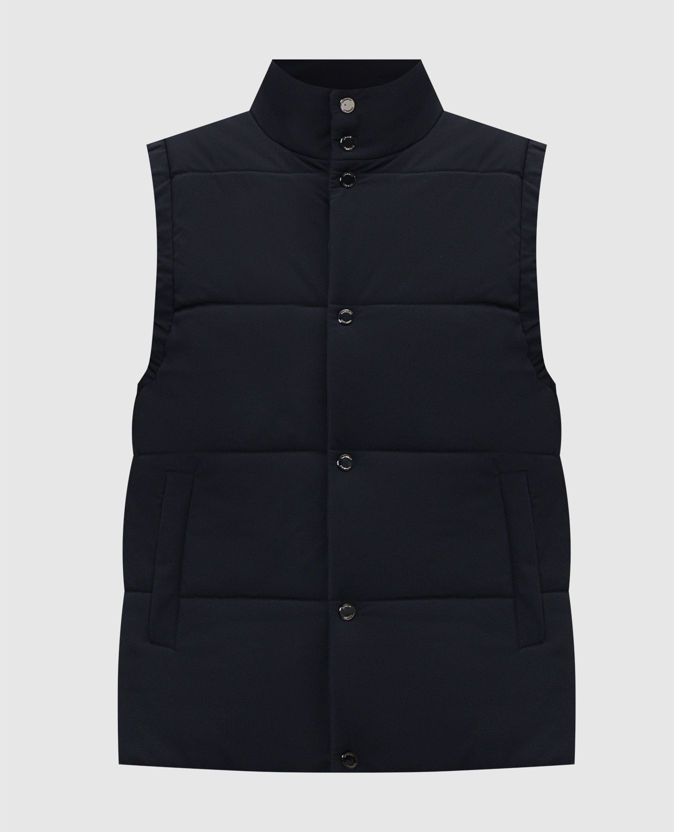 Navy quilted vest