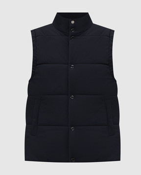 CAPOBIANCO Navy quilted vest 21M151PE00