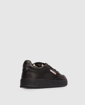 AUTRY Black leather sneakers AULMSG16
