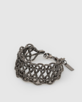 Peserico Gray braided bracelet E35549C0CC978