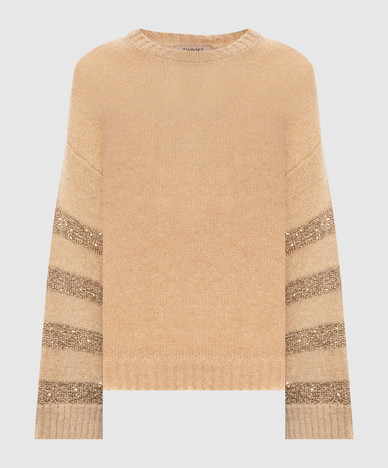 Beige alpaca sweater