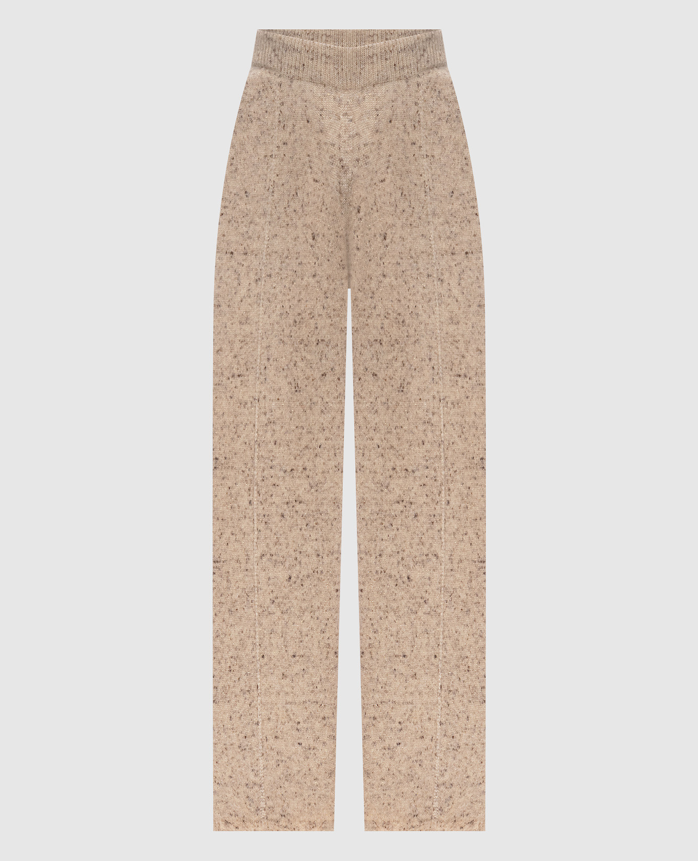 Beige wool pants