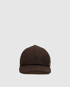Agnona Brown cashmere cap AK12U1XU7066