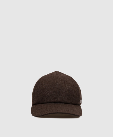 Bonnet en cachemire marron