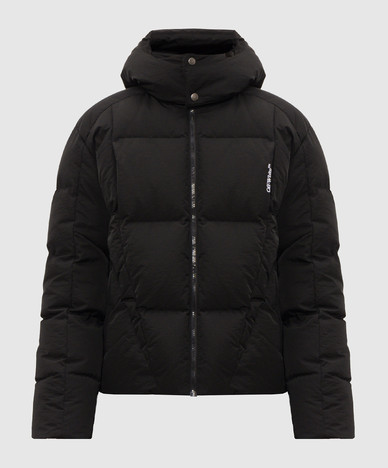 Black jacket with logo embroidery