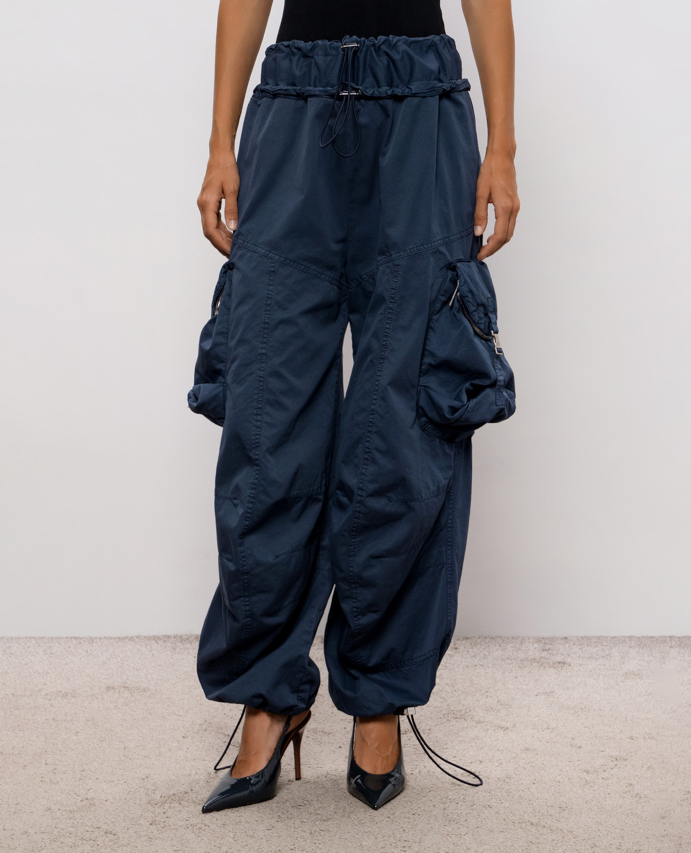 Blue cargo pants The Attico 3