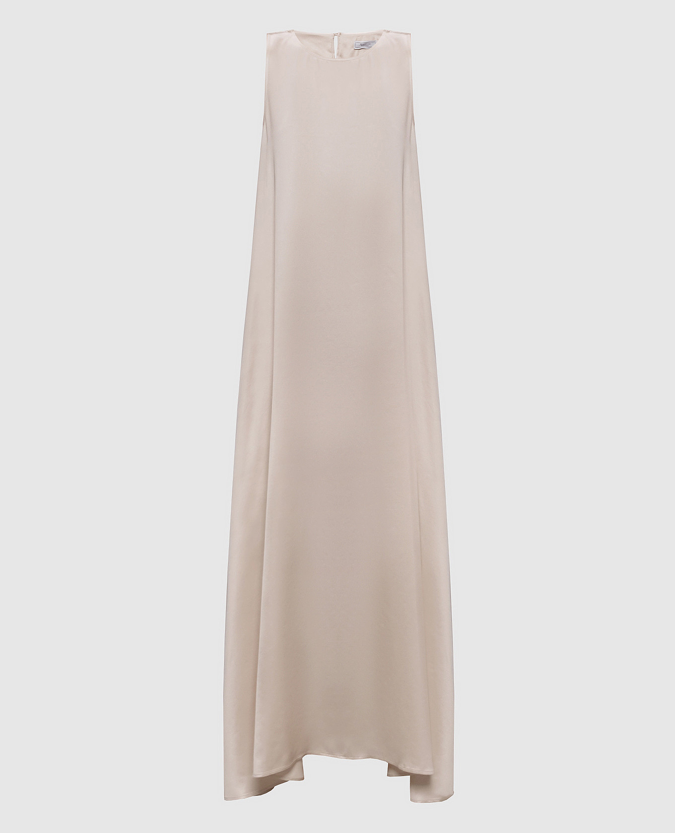 

Beige maxi dress with monil chain Peserico