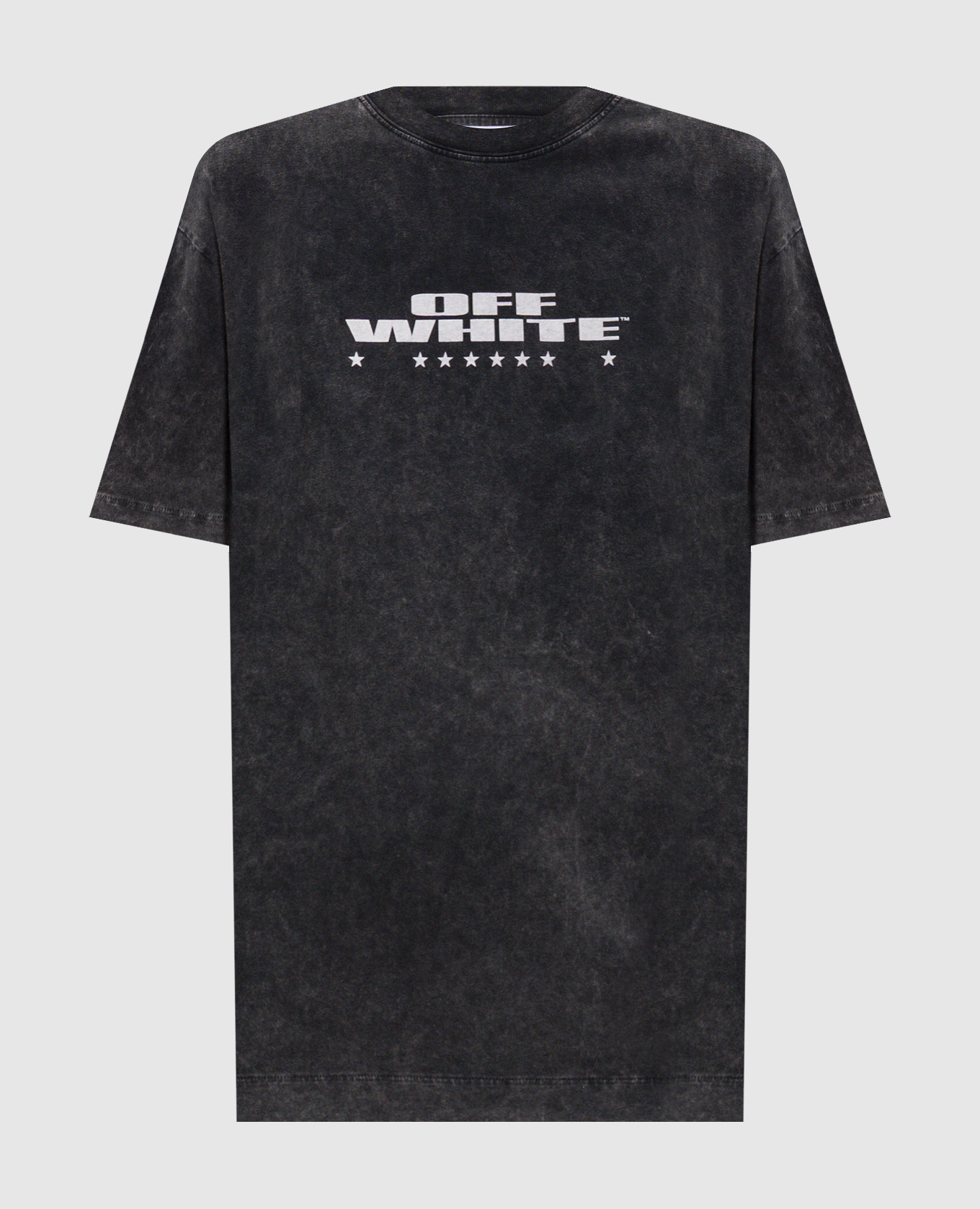 

Xerox Star Grey T-Shirt with Frayed Effect Off-White