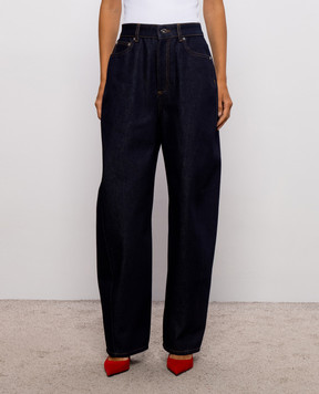 Givenchy Blue jeans with logo patch BW51AE518M