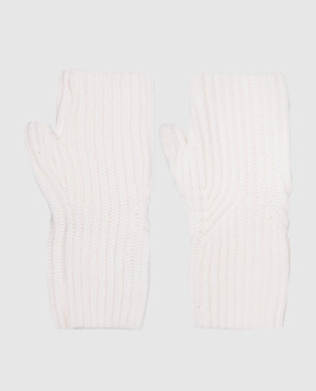Allude Ivory cashmere mittens 26511227