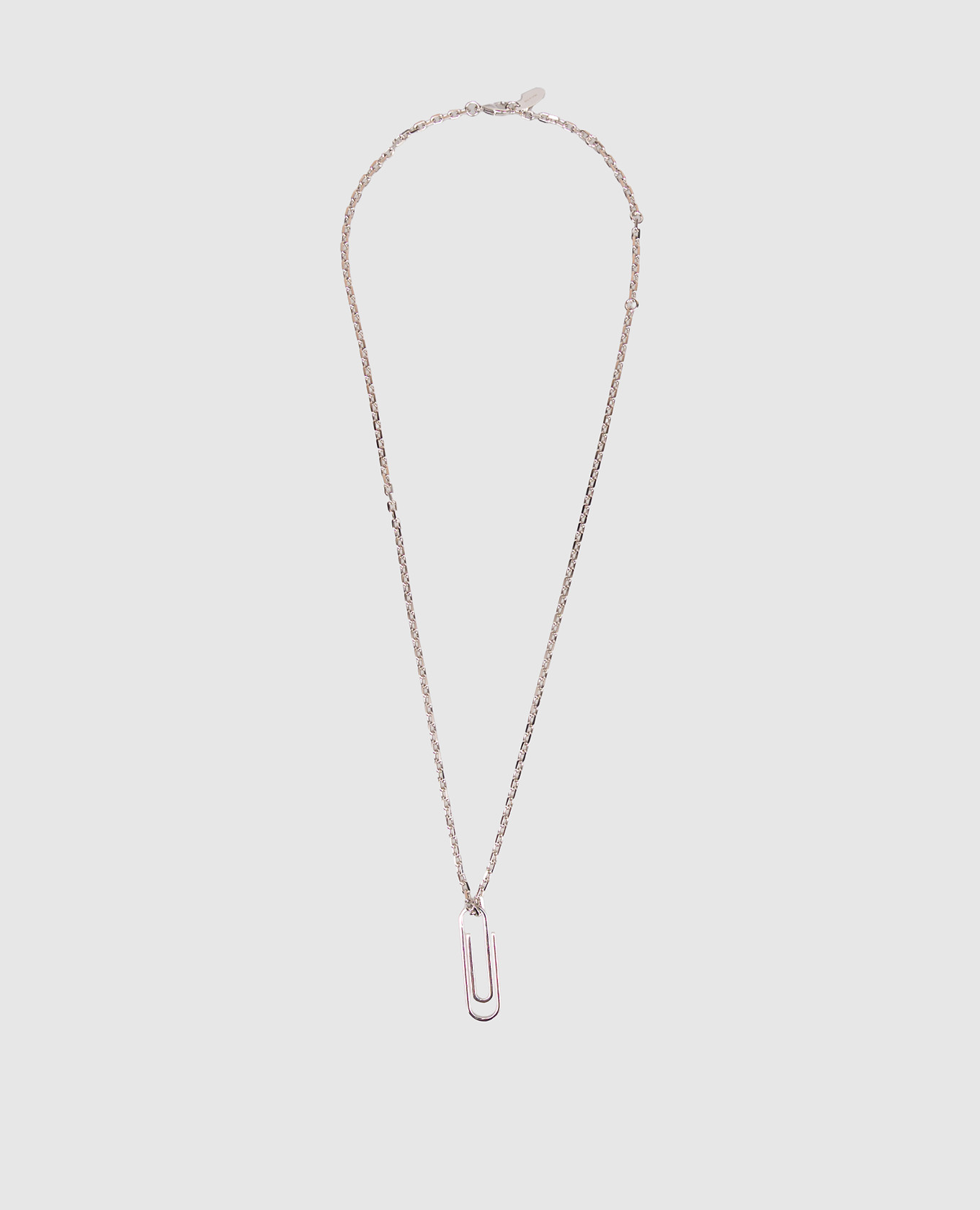 

Silver chain with Paperclip pendant Off-White