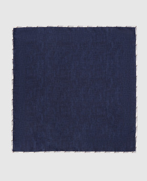 Brunello Cucinelli Reversible silk pachet with fringe MX8650091