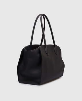 The Row Marlo black leather tote bag W1800L133