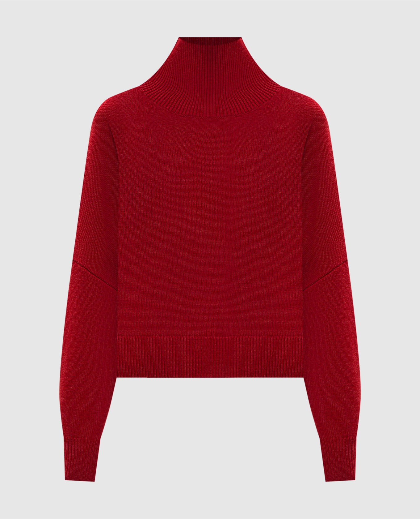 

Red LUKE sweater made of merino wool and cashmere Loulou de Saison