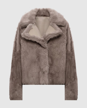 Babe Pay Pls Beige double-sided cropped sheepskin coat 2540TOSKANA