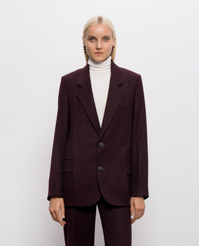 Victoria Beckham Burgundy wool jacket 1326WJK007371A