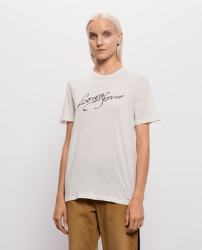 Ann Demeulemeester Baptist T-shirt in ivory B0014217FA206