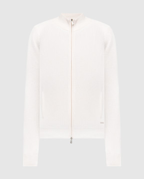Enrico Mandelli White cashmere cardigan 2K069A5267