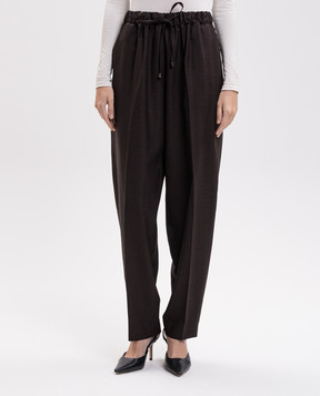 Kiton Brown wool pants D62106K0109I