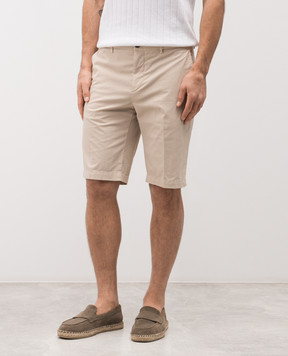 Peserico Beige shorts with logo R54799T2300800