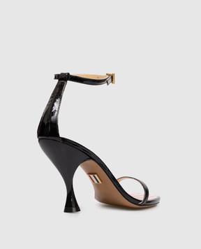 Thom Browne Black patent leather sandals FFA007A00216