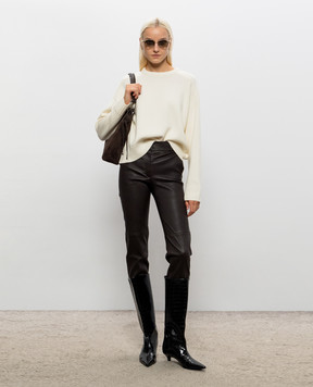Loulou de Saison Breha wool and cashmere sweater in ivory BREHA