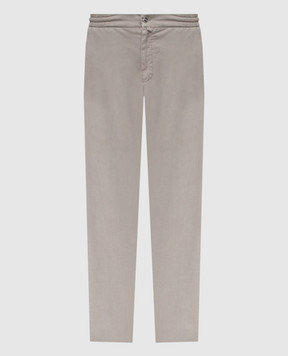 Kiton Gray pants with patch UPLACK0606H