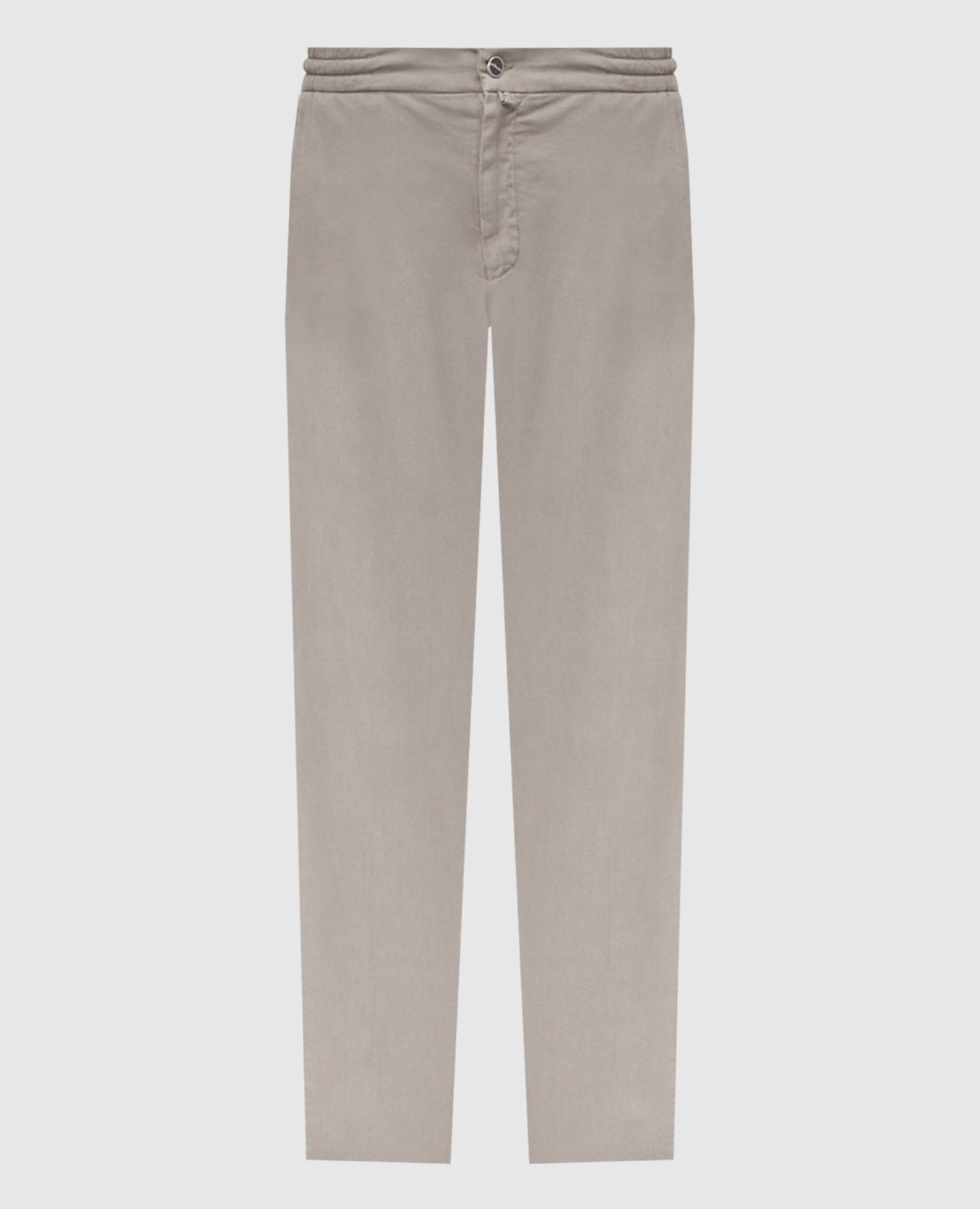 Gray pants with patch