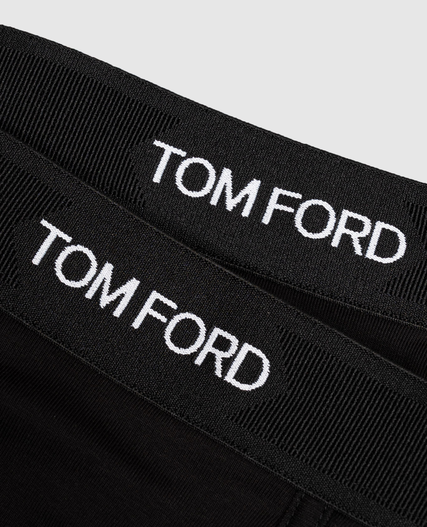 Set of black briefs with logo pattern Tom Ford 3