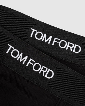 Tom Ford Set of black briefs with logo pattern T4XC11040