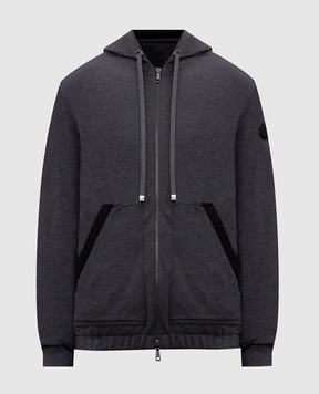 Moncler Reversible sports jacket with logo patch L20918G0001689B2V